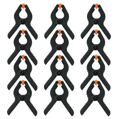 12pcs Large 6'' Strong Plastic Spring Clamps Clips Market Stall Clips DIY • £9.59