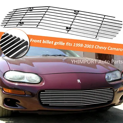 Fits 1998-2002 Chevy Camaro Chrome Grill 1999 2000 01 Front Upper Billet Grille • $59.99