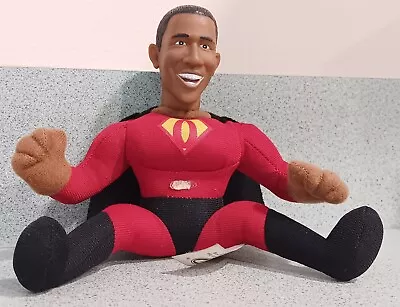 Barack Obama Talking Plush Keychain Says  Yes We Can  Twice; 2009 Super Man Cape • $4.99