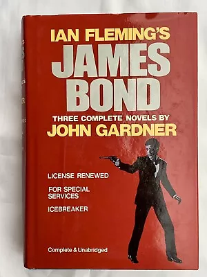 Ian Fleming's James Bond : Three Complete Novels By John Gardner HCDJ 1987 LNew • $12.79