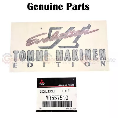 GENUINE Mitsubishi Lancer Evolution Rear Tommi Makinen Decal Sticker • $54.37