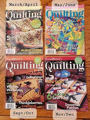 Fons & Porter's Love Of Quilting Magazines From 2005.  You Choose Issue Needed. • $4.69