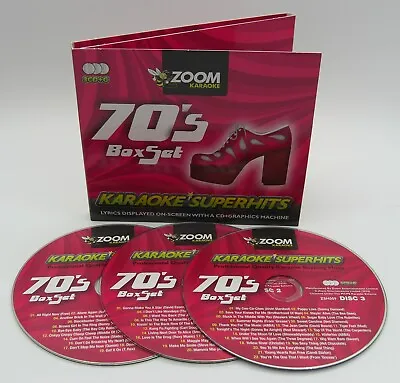 £12.95 • Buy Zoom Karaoke CD+G - 70's Seventies Superhits - Triple CD+G Karaoke Disc Pack