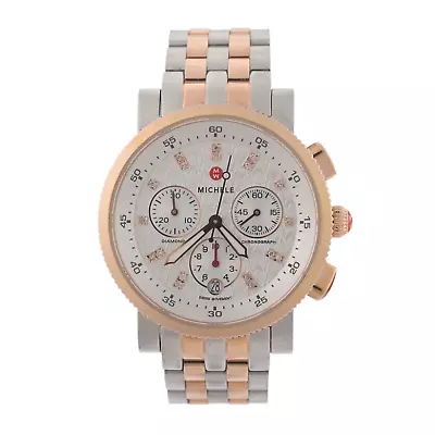 Michele Sport Sail MW01N00L4980 Rose Gold Diamond Dial 38mm Ladies Watch • $799.99