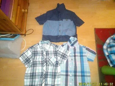 £2.99 • Buy Good Cond-boys Quality Gap/blue Zoo Ect Shirts  Bundle  Size  7/8 Years