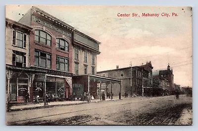 Vintage Postcard Mahanoy City PA Center Street Businesses Hotel 5 & 10 Store N16 • $19.99