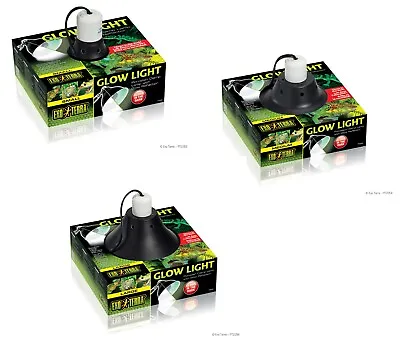 Exo Terra Glow Reflector & Clamp Lamp Reptile Bulb Holder Small Medium Large • £18.02