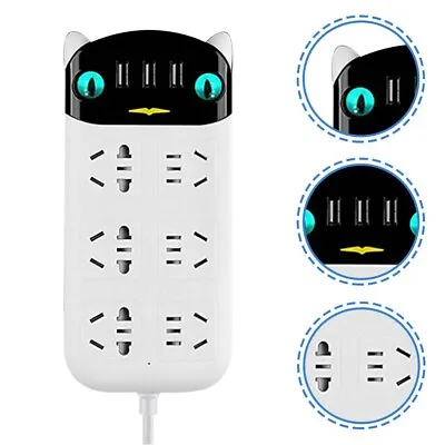 6 Way Outlets Board Socket Charger Ports Surge Protector USB Charging Power AU • $18.49