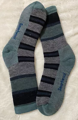 $18.99 • Buy Smartwool Men Striped Medium Hiking Crew Socks, Size M