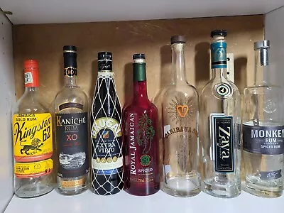 Rum And Vodka Bottles Empty Various Types & Locations • $5