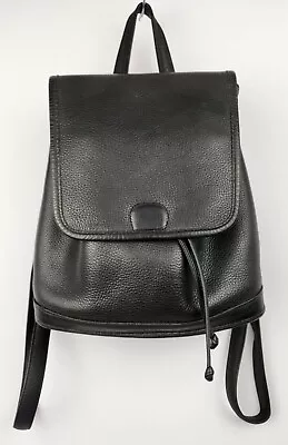 VINTAGE 80’s Coach Sonoma Pebbled Black Leather Backpack Daypack  • $100