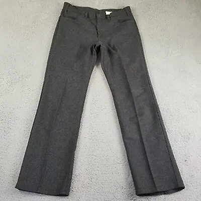 VTG Levis 517 Bootcut Black Tab Saddleman Pants Jeans 34x32 Charcoal Apr 1993 • $29.88