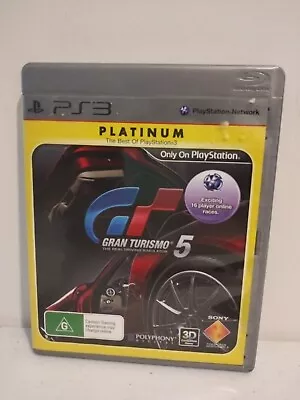 Gran Turismo 5 Platinum PlayStation 3 PS3 Game Complete  • $6.50