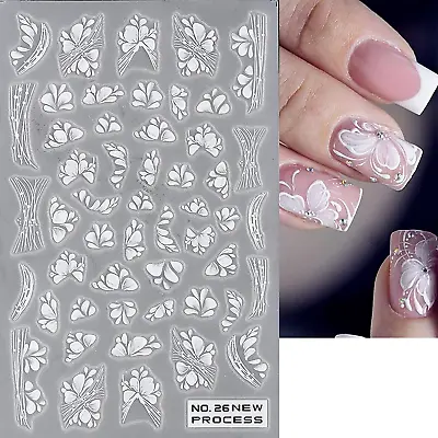 Nail Art Stickers Transfers Decals Spring Summer Flowers Floral Daisy (NP26) • £2.05