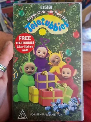 Happy Christmas From The Teletubbies - VHS BBC 1997 - V8 • $25