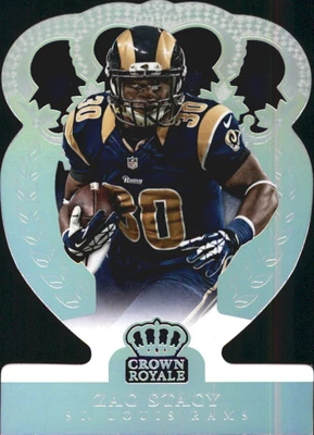 $1.50 • Buy 2014 Crown Royale Silver Holofoil St. Louis Rams Football Card #20 Zac Stacy