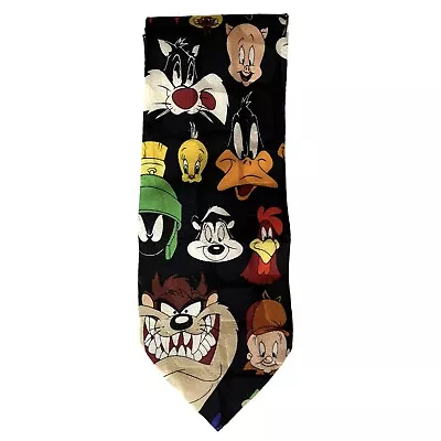 LOONEY TUNES Mania Novelty Silk Neck Tie 1996 Various Characters 60  • $8.92