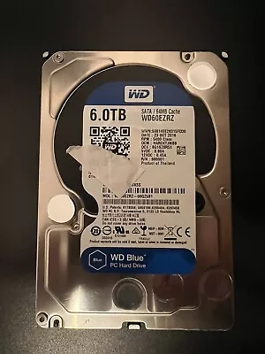 WD60EZRZ Hard Western Digital Blue  6TB 5400rpm 64MB Cache SATA III 3.5'' WD • £65