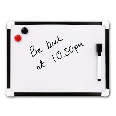 A4 White Board Office School Small Magnetic Dry Wipe Drawing Board • £3.45