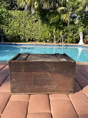 Vintage Moosehead Canadian Beer Wooden Dovetailed Wood Crate Box W/ Sliding Lid • $45