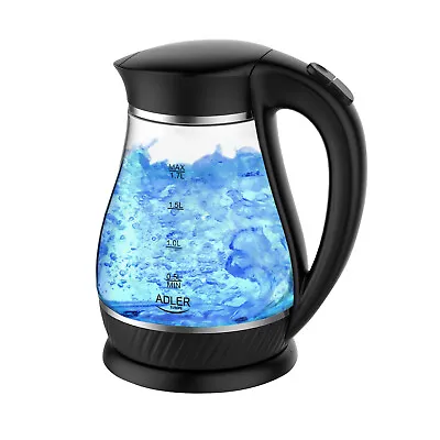 £26.87 • Buy Water Kettle Electric 1.7L Glass 2200W Automatic Switch Off Illuminated Jug HQ