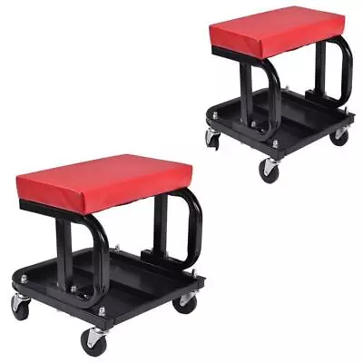 Rolling Creeper Seat Mechanic Stool Chair Repair Tools Tray Garage W/ 300 Lbs • $35.01