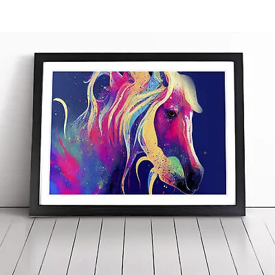 Horse Splash Vol.2 Wall Art Print Framed Canvas Picture Poster Decor Living Room • £14.95