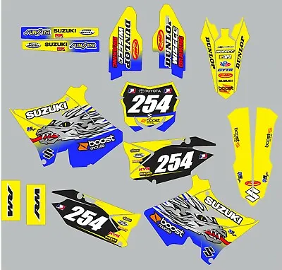 Decals For Suzuki RM250 RM125 RM 125 250 GRAPHICS 2001-2012 POLISPORT RESTYLE • $95