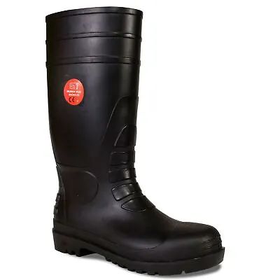Safety Wellington Bootsafety Toe Cap.wellyblackfarmyardsteel Toe / Midsole • £22.50