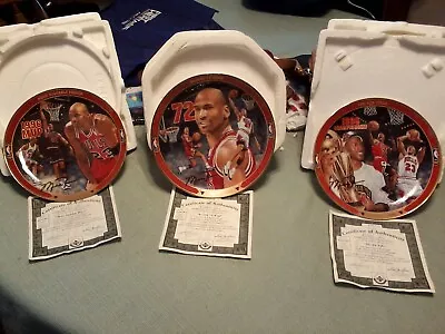 (3) Michael Jordan Collector's Plates Bradford Exchange Vintage • $50