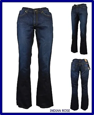 £41.63 • Buy Indian Womens Jeans Pink Low Waist Bootcut Pants Vintage 40 42 44