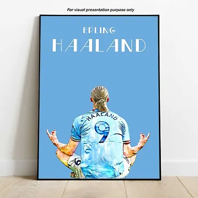 Erling Haaland Man  City Player Art Poster Print • £10.71