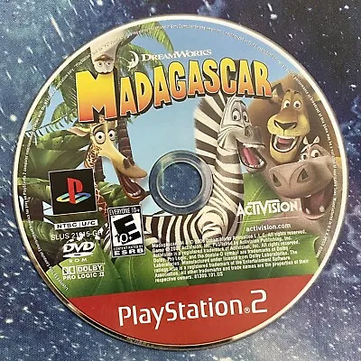 Madagascar (Sony PlayStation 2 PS2) - DISC ONLY Tested • $3.89