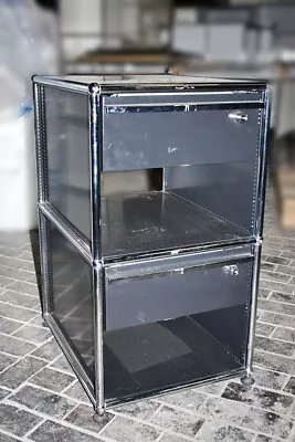 USM Haller Pedestals 2 Drawers 74 CM High Office Container Graphite Black • £694.47