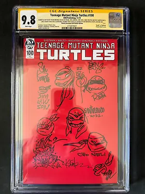 Teenage Mutant Ninja Turtle 100 Planet Awesome Red CGC SS 9.8 Signed X10 TMNT • $550