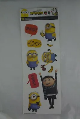 MINIONS THE RISE OF GRU Wall Stickers  10 Wall Decals Autocollants New • $13.98
