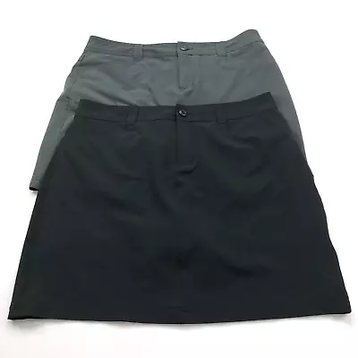 Eddie Bauer Adventurer 2.0 8 (Fits 32W) Hiking Skirt Skort 3  Shorts LOT OF 2 • $24.39