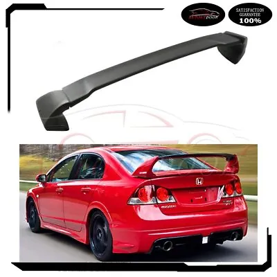 Rear Spoiler For Honda Civic 8th 9th Gen Sedan Coupe Mugen Style Unpainted ABS • $63.92