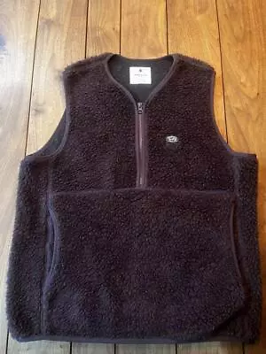 Wool Fleece Vest M Purple Snow Peak • $148.62