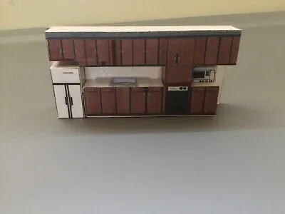 1/48 O Scale Original Kitchen Cabinet Ensemble With 3D Printed Sink. Lighted. • $8.99