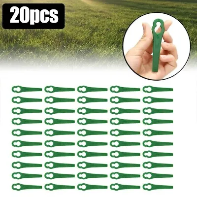 20 Green Plastic Blades For Bosch ART23 Accutrim And QUALCAST Easi Lite • £6.05