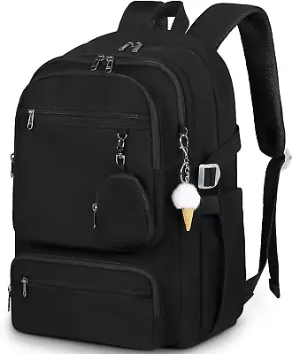 Lightweight School Backpack For Women Waterproof Laptop Backpack 15.6 Inch For C • $70.98