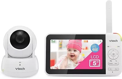 VTech VM924 Video Baby Monitor With Camera Pan&Tilt 5  Colour LCD Screen • £64.95