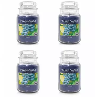 Yankee Candle Vineyard - Returning Favorite  22oz Jar Candles (4) FREE SHIP • £120.59