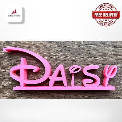 £10.49 • Buy Disney Style Personalised Name Plate Stand Plaque Desk Office Desk Teacher Gift