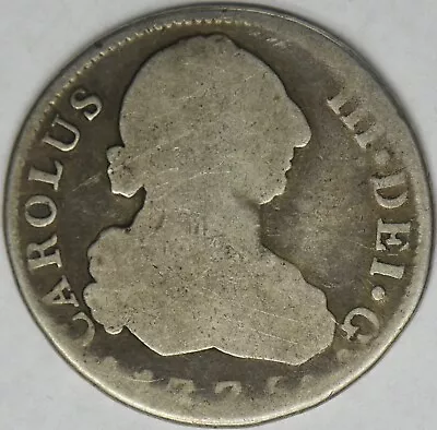 1775-M PJ Spain Silver 4 Reales - Carlos III - ✪COINGIANTS✪ • $124.99
