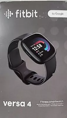 Fitbit Versa 4 Fitness Smartwatch - Black Open Box Free Shipping. • $125.99