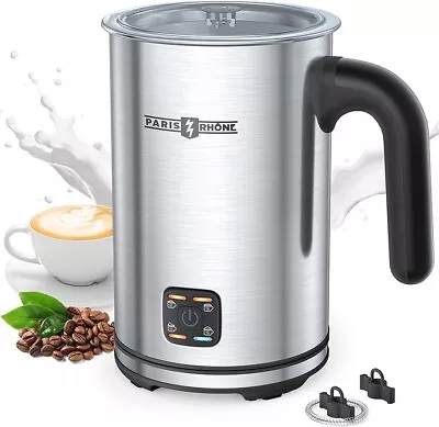 Paris Rhone Milk Frother 4-in-1 Electric Steamer Warmer Foam 10.1oz PE-MF009 NEW • $25.97