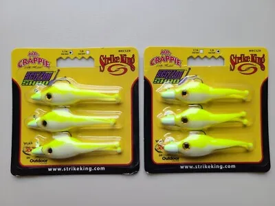 Strike King Mr Crappie Jighead Scizzor Shad Lot Of 2 (1/8 Oz & 1/16oz)  • $9.99