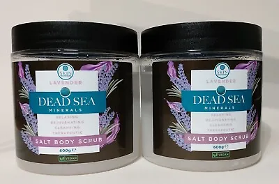 £10.99 • Buy 2 X 600g Skin Techniques Dead Sea Minerals Lavender Salt Body Scrub - VEGAN